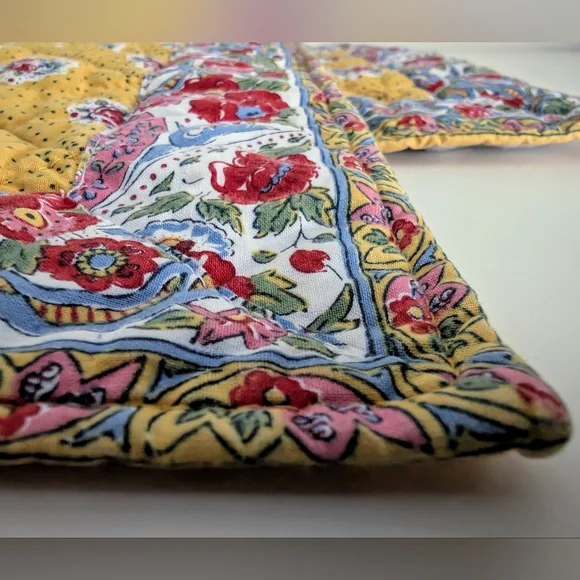 Pierre Deux Vintage French Provincial Quilted Placemats Set 2 Provence Country - Picture 12 of 14